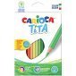 Карандаши цветные пластиковые Carioca "Tita", 18цв., заточен., картон, европодвес
