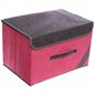 Коробка для хранения вещей 38*25*24 Узоры розовый
