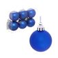 Новогодние шары 4 см (набор 6 шт) Матовый, синий