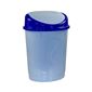 Контейнер для мусора 12л (овальный) (голуб. мрамор)(уп.6)