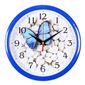 Часы настенные круг d=22см, корпус синий Бабочка на галькеРубин