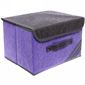 Коробка для хранения вещей  Узоры фиолетовый 26*20*17