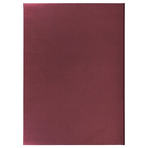 Папка адресная бумвинил "С ЮБИЛЕЕМ!", формат А4, бордовая, индивидуальная упаковка, STAFF "Basic", 129579