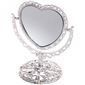Зеркало настольное Версаль Сердце серебро 17см 147-9