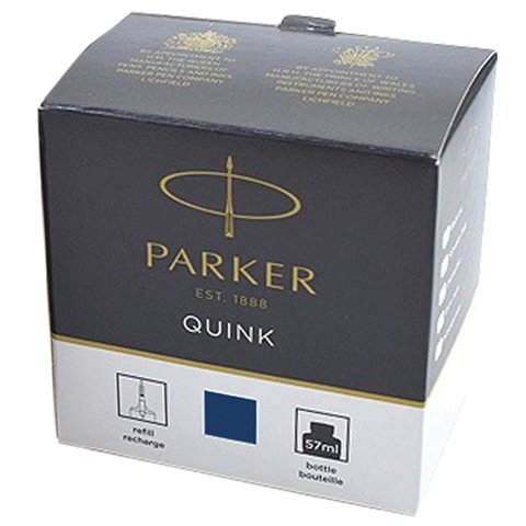Чернила PARKER "Bottle Quink", объем 57 мл, синие, 1950376