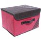 Коробка для хранения вещей Узоры розовый 26*20*17