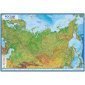 Карта "Россия" физическая Globen, 1:8,5млн., 1010*700мм, интерактивная, с ламинацией, европодвес