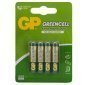 Батарейка GP Greencell AAA (R03) 24S солевая, BL4