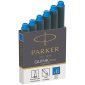 Картриджи чернильные Parker "Cartridge Quink Mini" синие, 6шт., картонная коробка