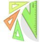 Треугольник 30°, 18см СТАММ, пластиковый, прозрачный, неоновые цвета, ассорти