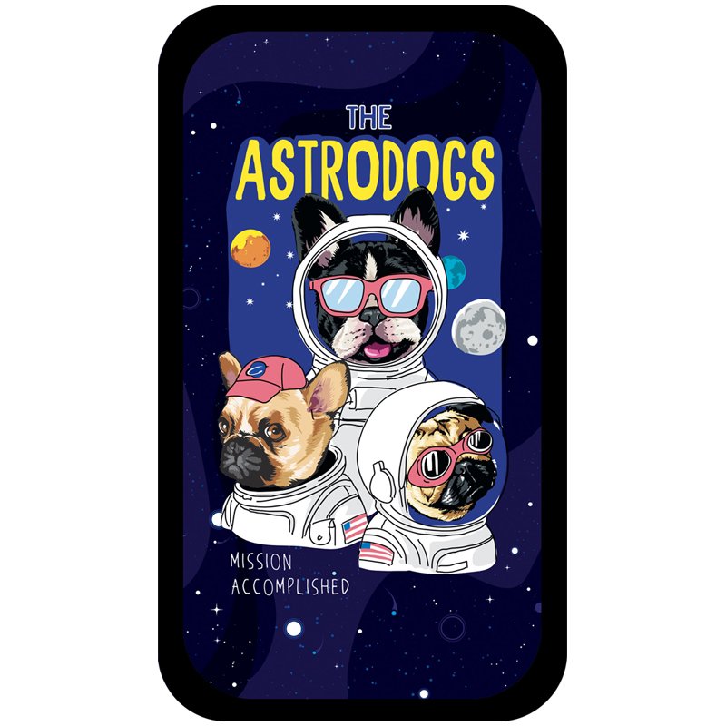 Пенал 3 отделения, 190*110 ArtSpace "Astrodogs", ткань