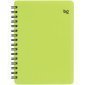 Записная книжка А6 60л. на гребне BG "Neon", салатовая пластиковая обложка, тиснение фольгой