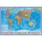 Карта "Мир" политическая Globen, 1:28млн., 1170*800мм, интерактивная, с ламинацией, европодвес