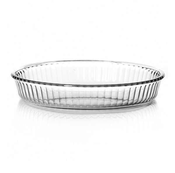 Посуда для СВЧ круглая d=260 мм цветное стекло (1073101)