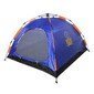 Палатка кемпинговая 200х200х140см. 3-местная 1-слойная Турист Мастер (зонтичный тип, сине-оранжев)