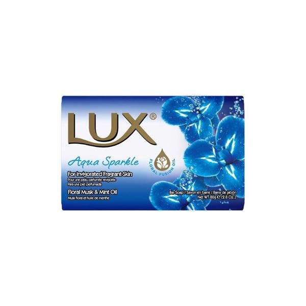 LUX Мыло Цветочный мускус и мятное масло голубое 80г