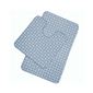 Коврик для ванной и туалета(набор2шт-50*52см,50*85см)текстиль/ПВХ, п/скользящий,7060-002-blue Вилин